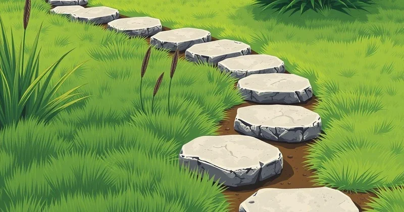 Pisante de cimento para jardim